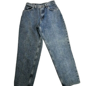 𝅺GITANO Vintage Blue Medium Wash Five Pocket High Rise Mom Denim Jean